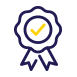 Reliable icon; a rosette